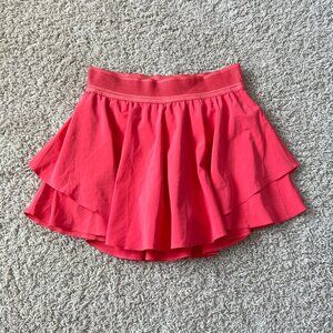 Lululemon Court Rival High Rise Skirt Long Pale Raspberry Sz 4